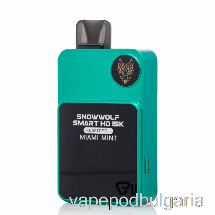 Vape Bulgaria Snowwolf Smart Hd 15k Limited Disposable Miami Mint